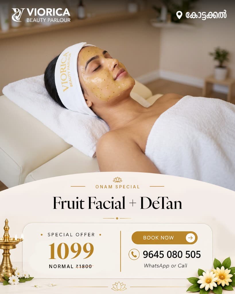 Fruit Facial & DeTan at Viorica Beauty Parlour, Kottakkal