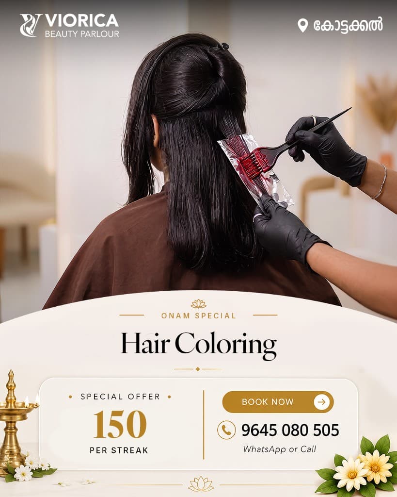 Hair Coloring (Per Streak) at Viorica Beauty Parlour, Kottakkal